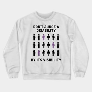 Disability Visability Black Text Crewneck Sweatshirt